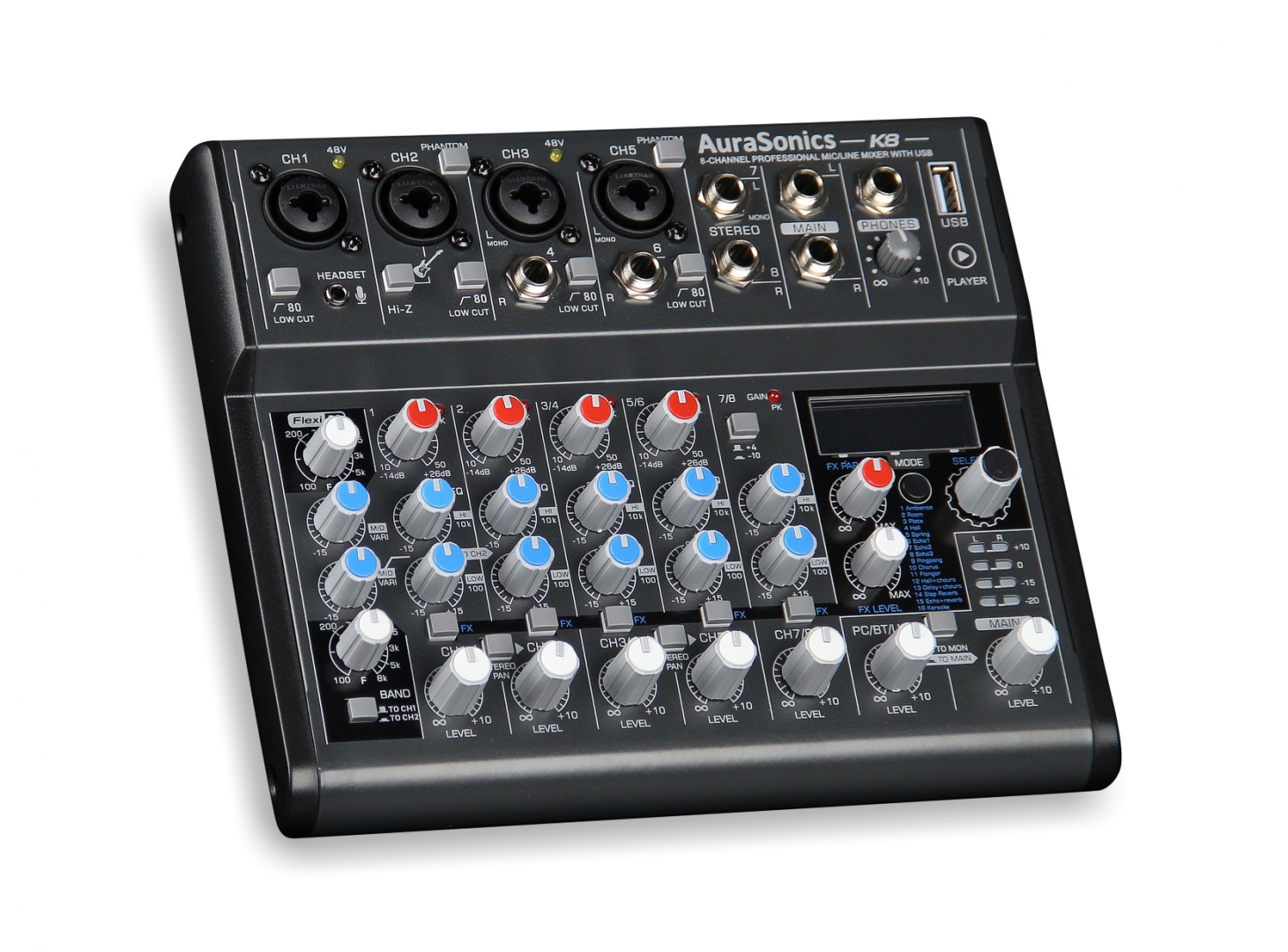 AuraSonics K8 компактный микшерный пульт в Сыктывкаре