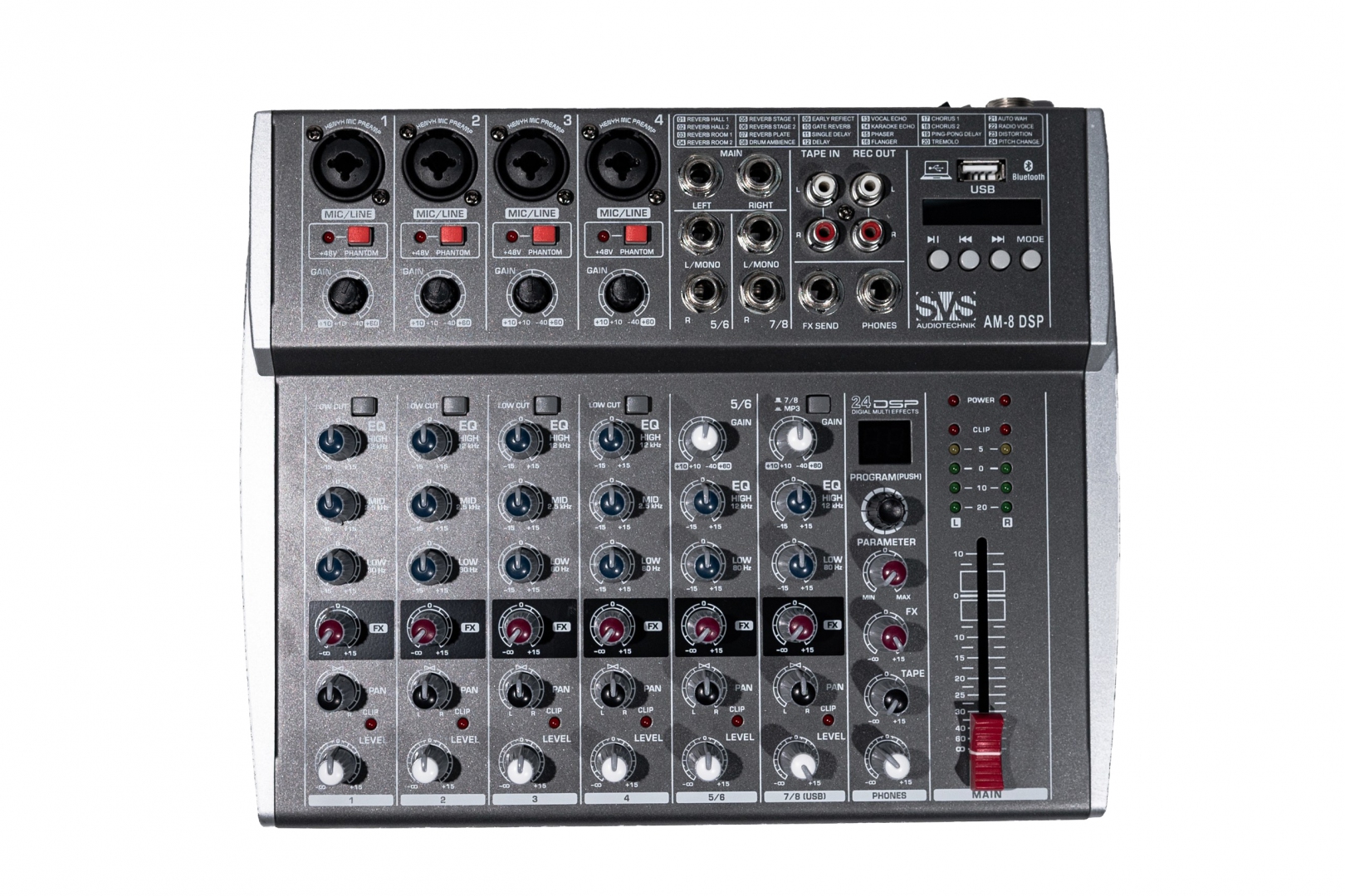 SVS Audiotechnik mixers AM-8 DSP Микшерный пульт аналоговый, 8-канальный в Сыктывкаре